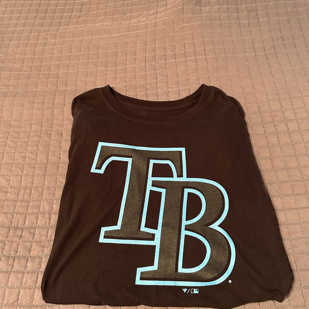 Tampa Bay Rays Black and Blue Short Sleeve Tee